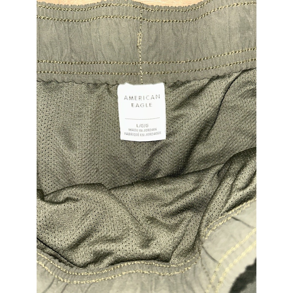Mens AE 24/7 Trekker 5.5" Shorts Lot Of 2- Orange‎ And Dark Green Large - Picture 3 of 8